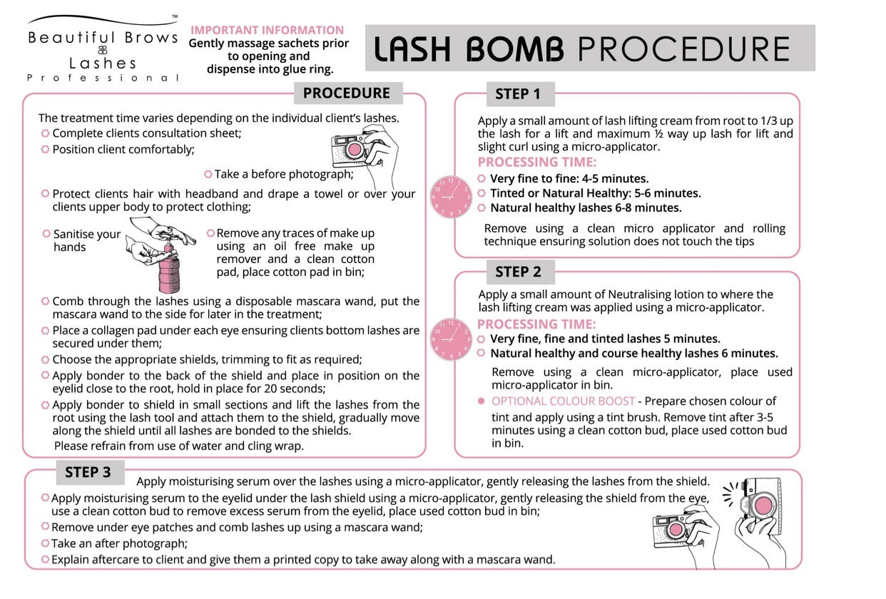 Brow / Lash Bomb Step no2 neutralising cream